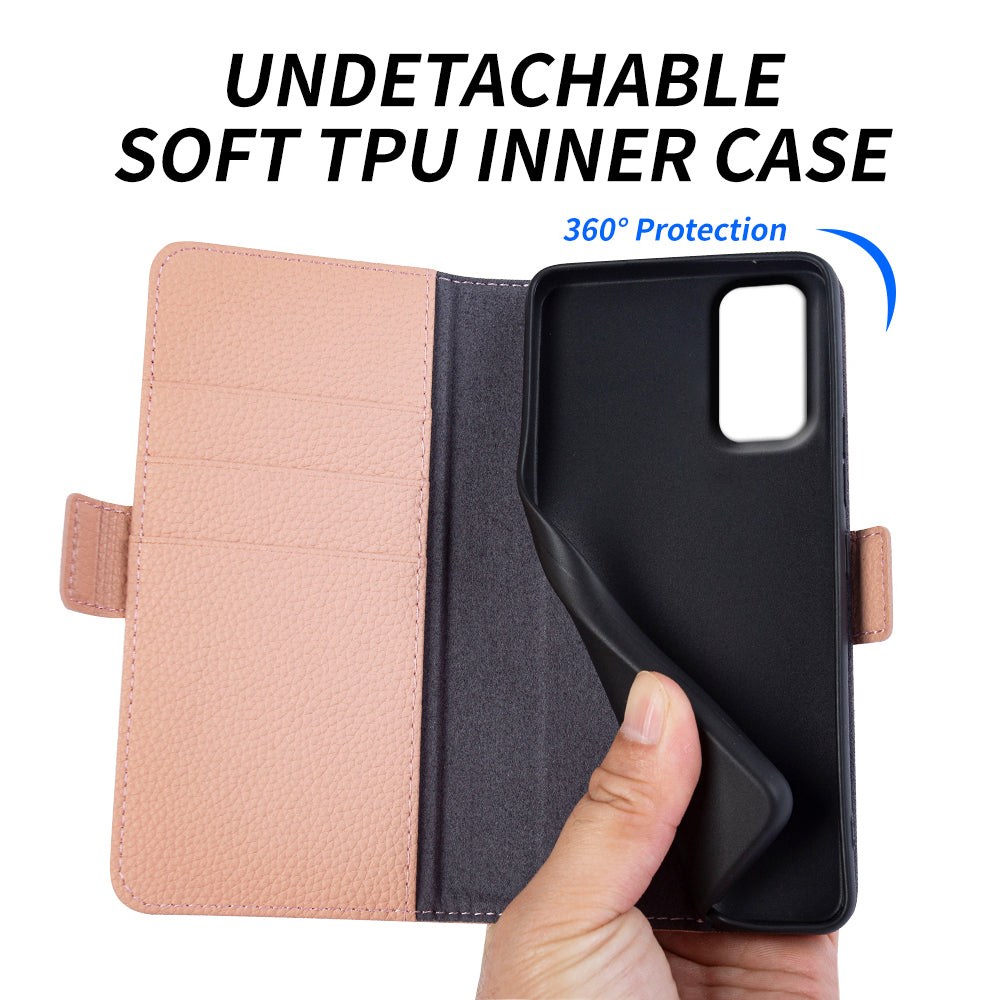 For Samsung Galaxy M52 5G Litchi Texture Genuine Cow Leather TPU Phone Case with Stand Wallet For Samsung Galaxy M52 5G Litchi Texture Genuine Cow Leather TPU Phone Case with Stand Wallet
